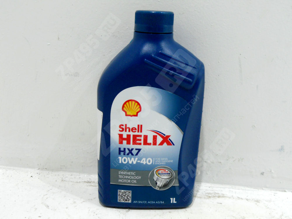 Масло моторное SHELL Helix Plus HX7 10 W40 п/с 1л