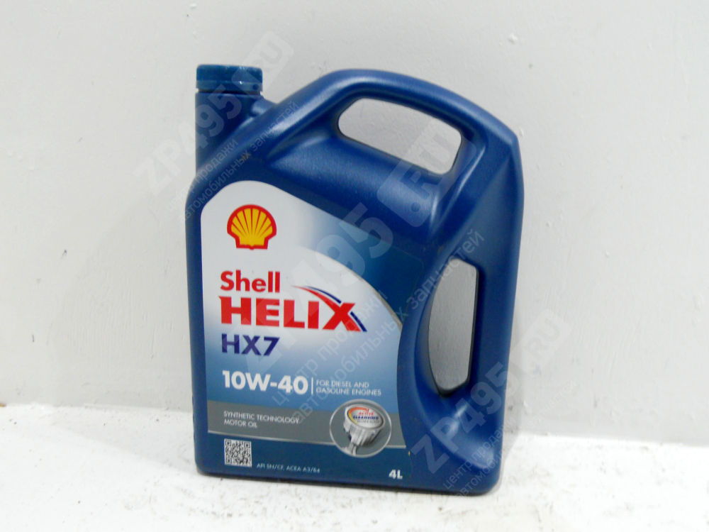 Масло моторное SHELL Helix Plus HX7 10 W40 п/с 4 л. 550040315