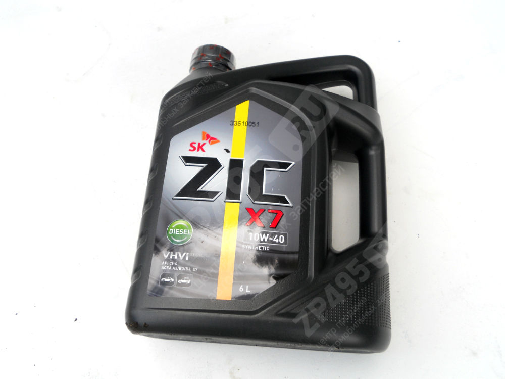 Масло моторное ZIC X7 10W40 DIESEL с 6л