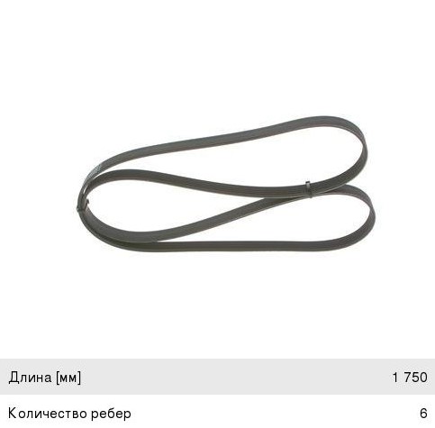 Ремень 1750 Дарвин  Крайслер