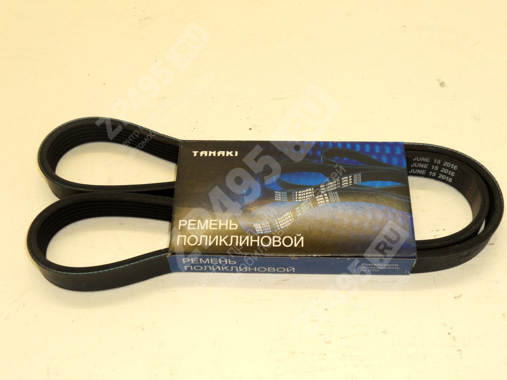 Ремень генератора 6PK1235 ГАЗ Волга/Газель/Соболь ЗМЗ-406/405 без ГУР 1987947885 / 2521203980 TANAKI