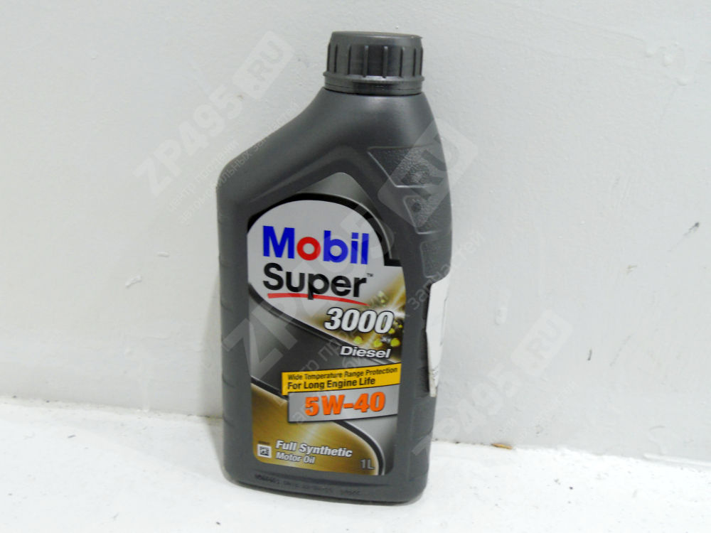 Масло моторное MOBIL SUPER 3000x1 DIESEL 5W40 синт 1л.
