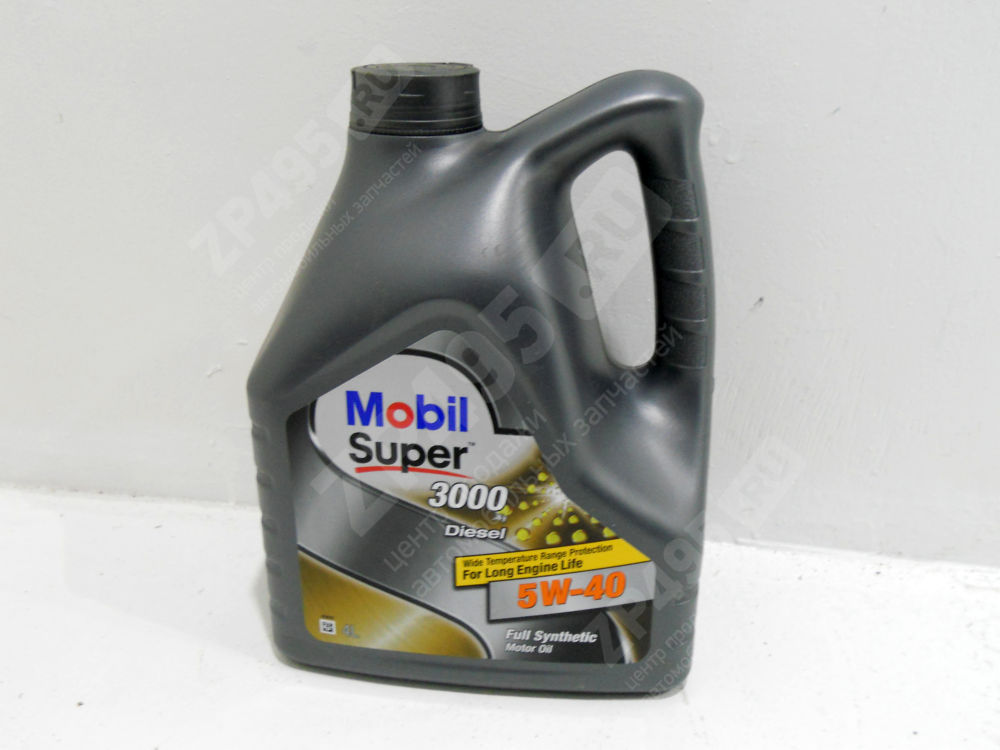 Масло моторное MOBIL SUPER 3000x1 DIESEL 5W40 синт 4л.