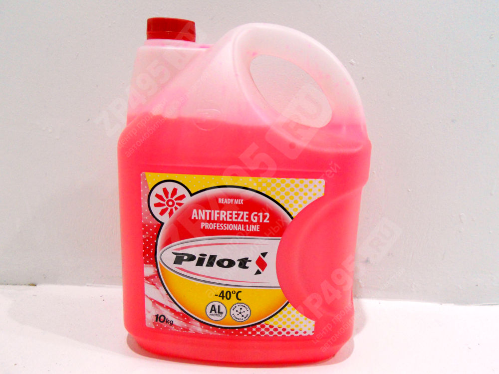Антифриз PILOTS G12 10л красный RED LINE