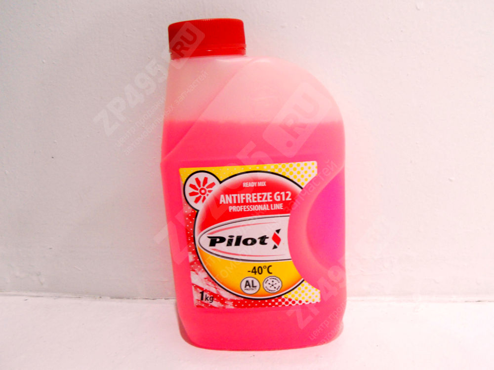 Антифриз PILOTS G12 1л красный RED LINE