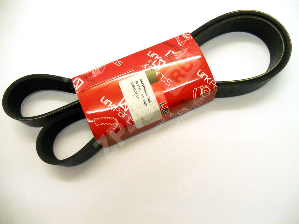 Ремень 1420 (8PK1420) LINK Cummins 4BT/6BT/EQB, OEM 3900329 / 3288757 / 3935335