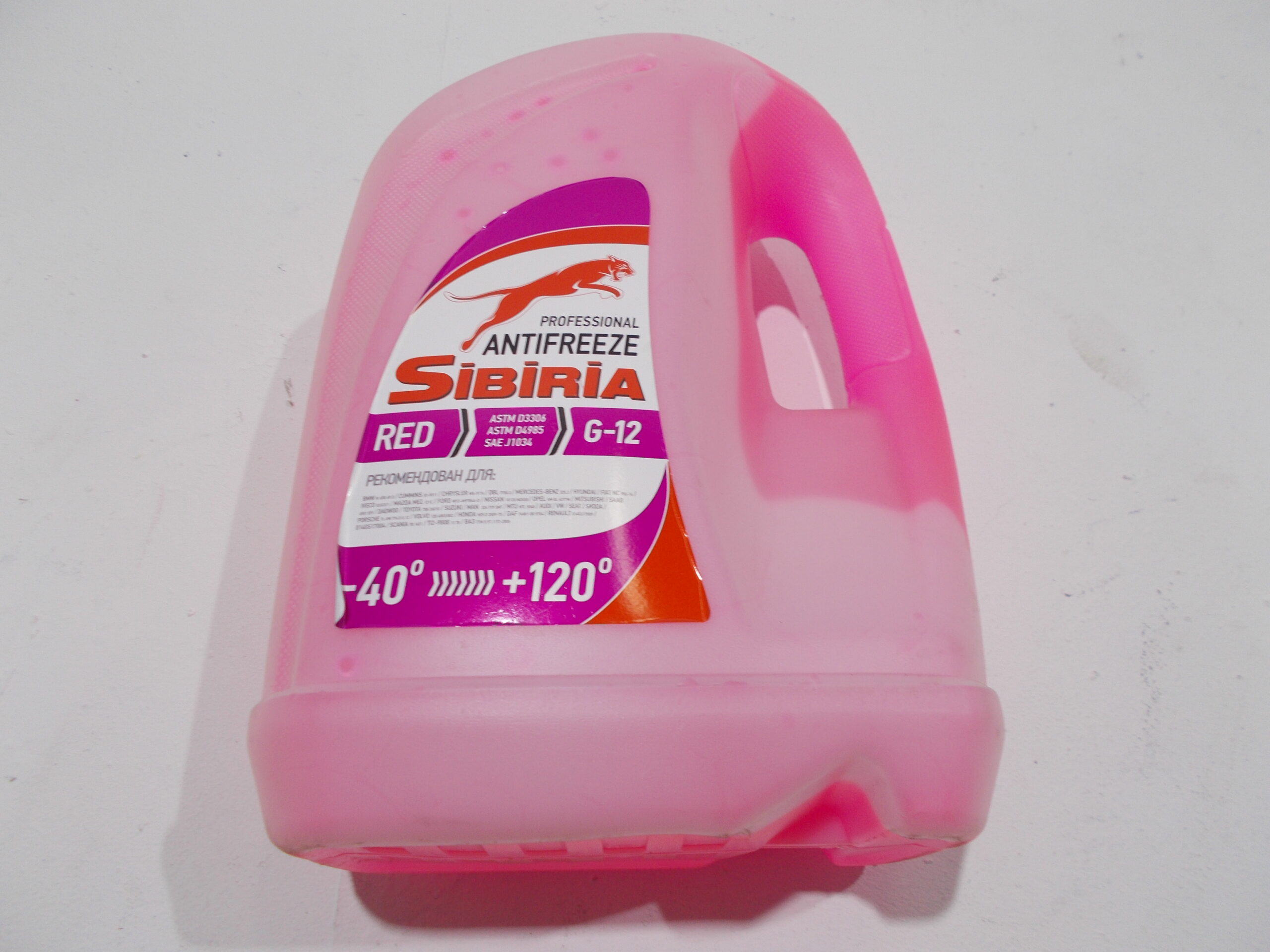 Антифриз SIBIRIA G12 10кг красный