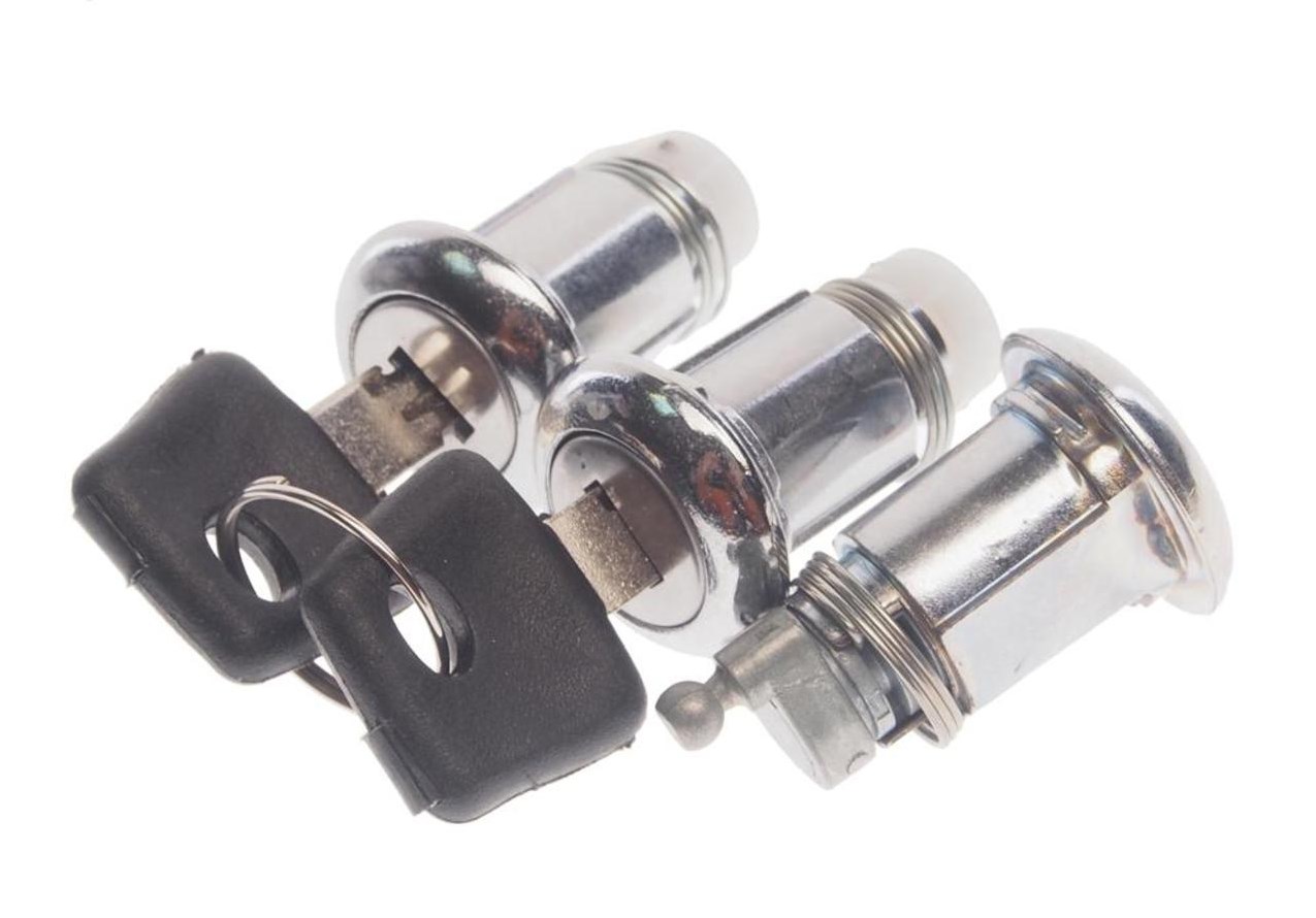 УАЗ Личинки замка двери ПАТРИОТ в сборе  (к-т 3шт) MetalPart