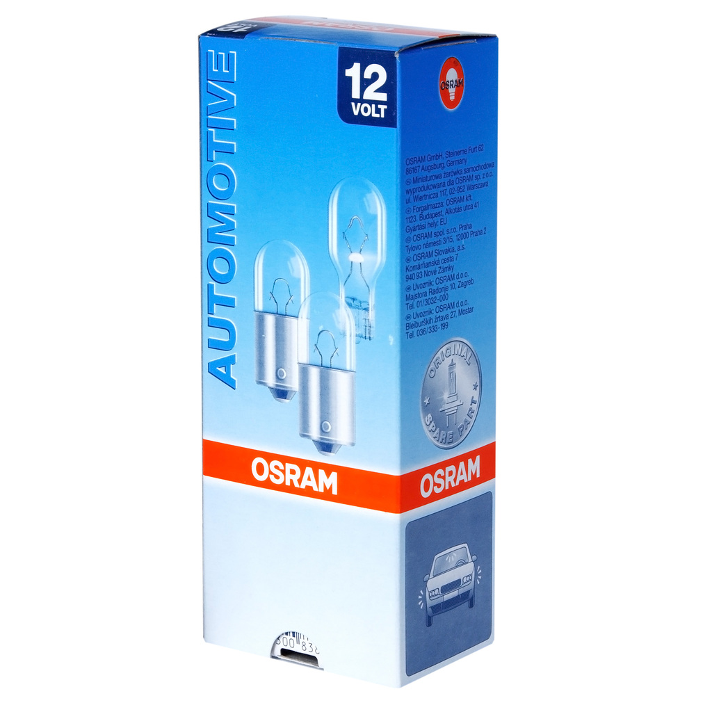 Лампа 12V R10W BA15s OSRAM