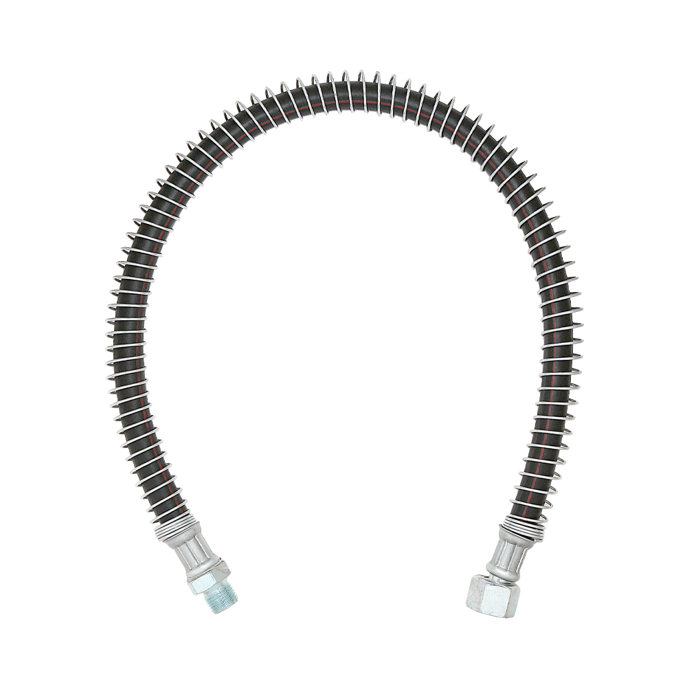 Шланг тормозной 5320-3506060-10 L=636мм (гайка-штуцер М20хМ16) в пружине