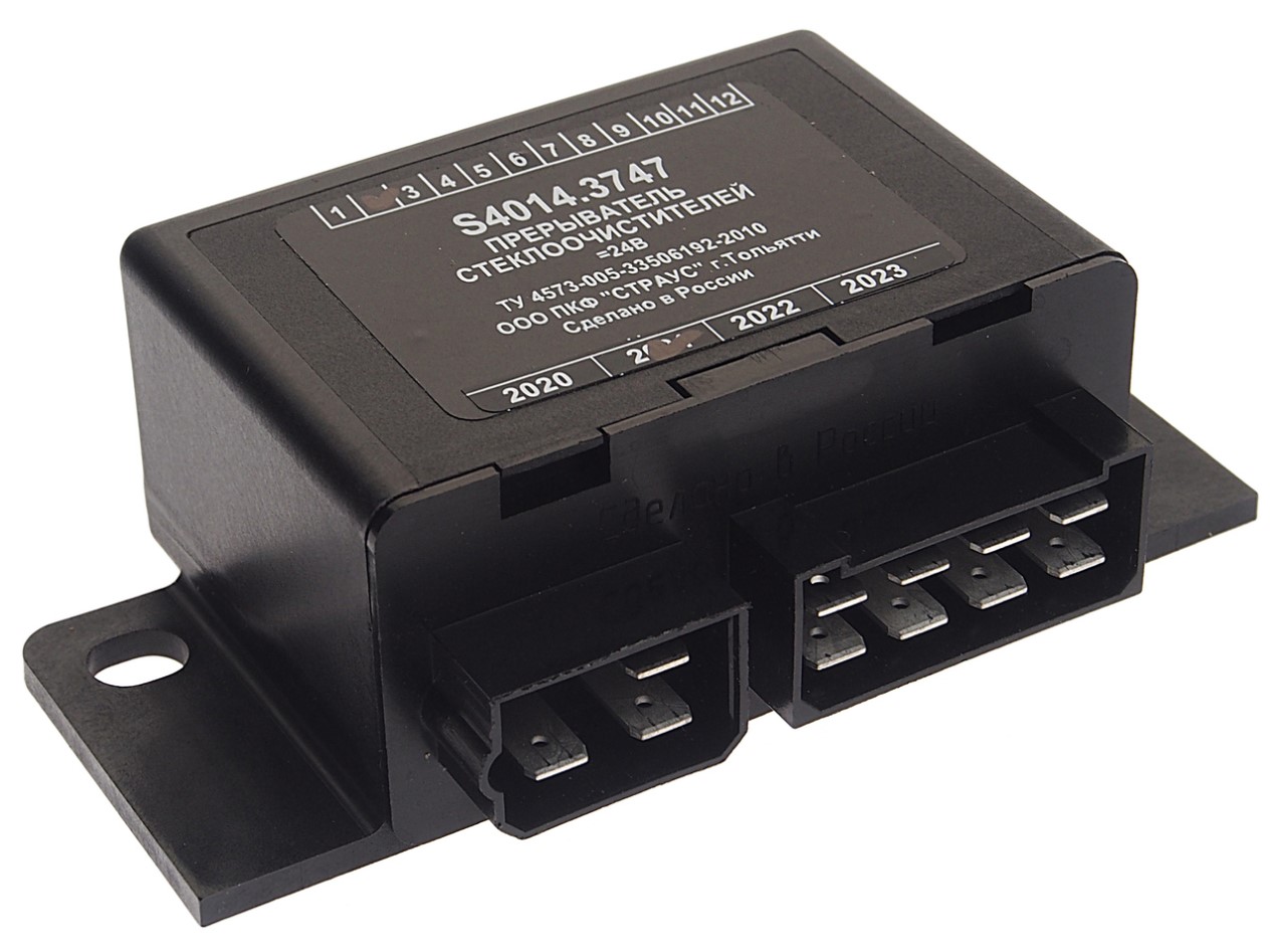 Реле стеклоочистителя ЛИАЗ-5256 2 моторедуктора 24V СТРАУС