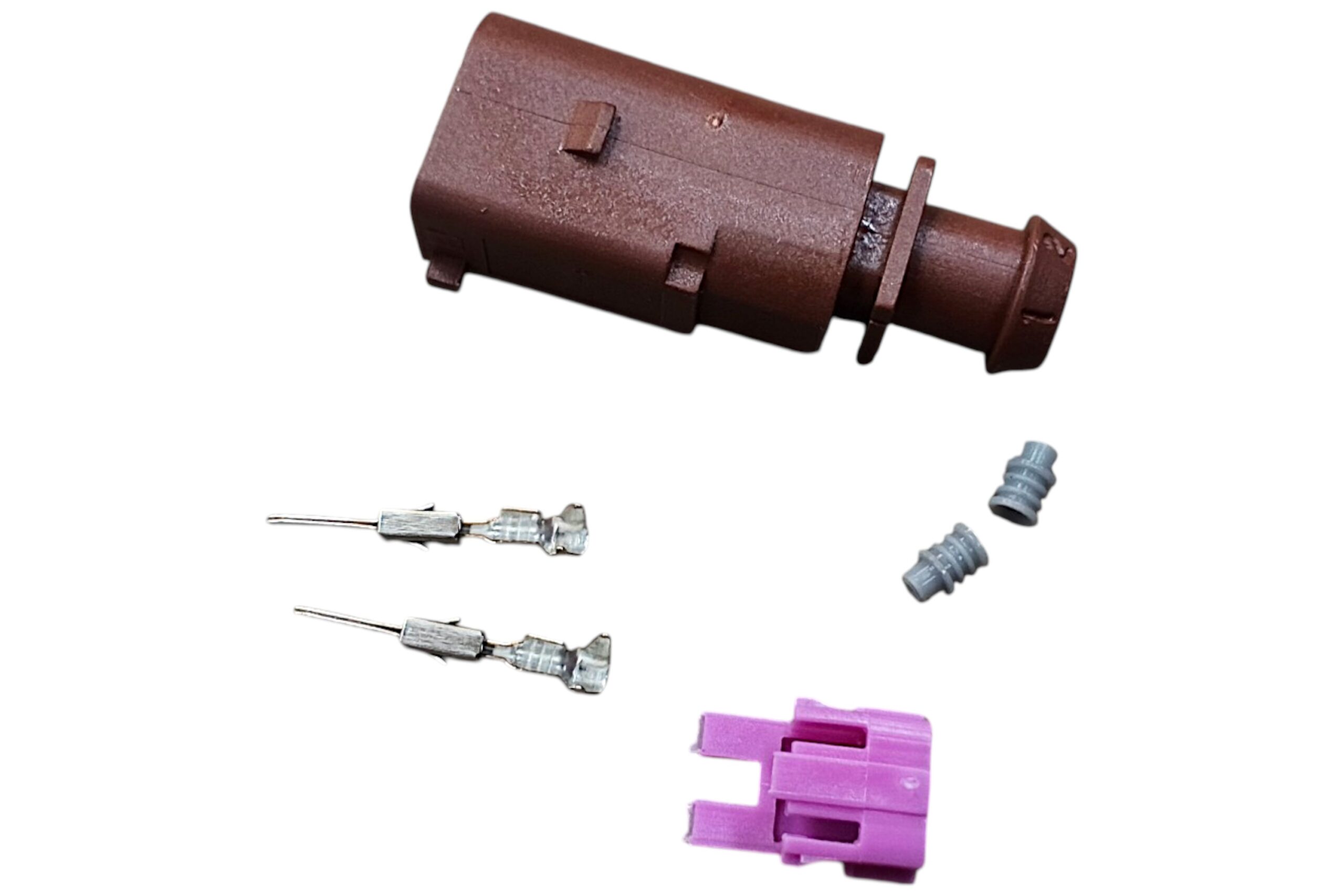 Разъем 6X0973802A (2pin) 2 контакта компрессора кондиционера для Audi, Seat, Skoda, Volkswagen.